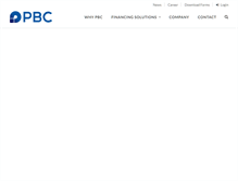 Tablet Screenshot of pbcusa.com